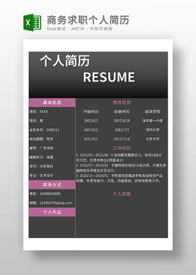 構(gòu)建專業(yè)個(gè)人商務(wù)服務(wù)簡歷表 強(qiáng)化第一印象，助力開單成交